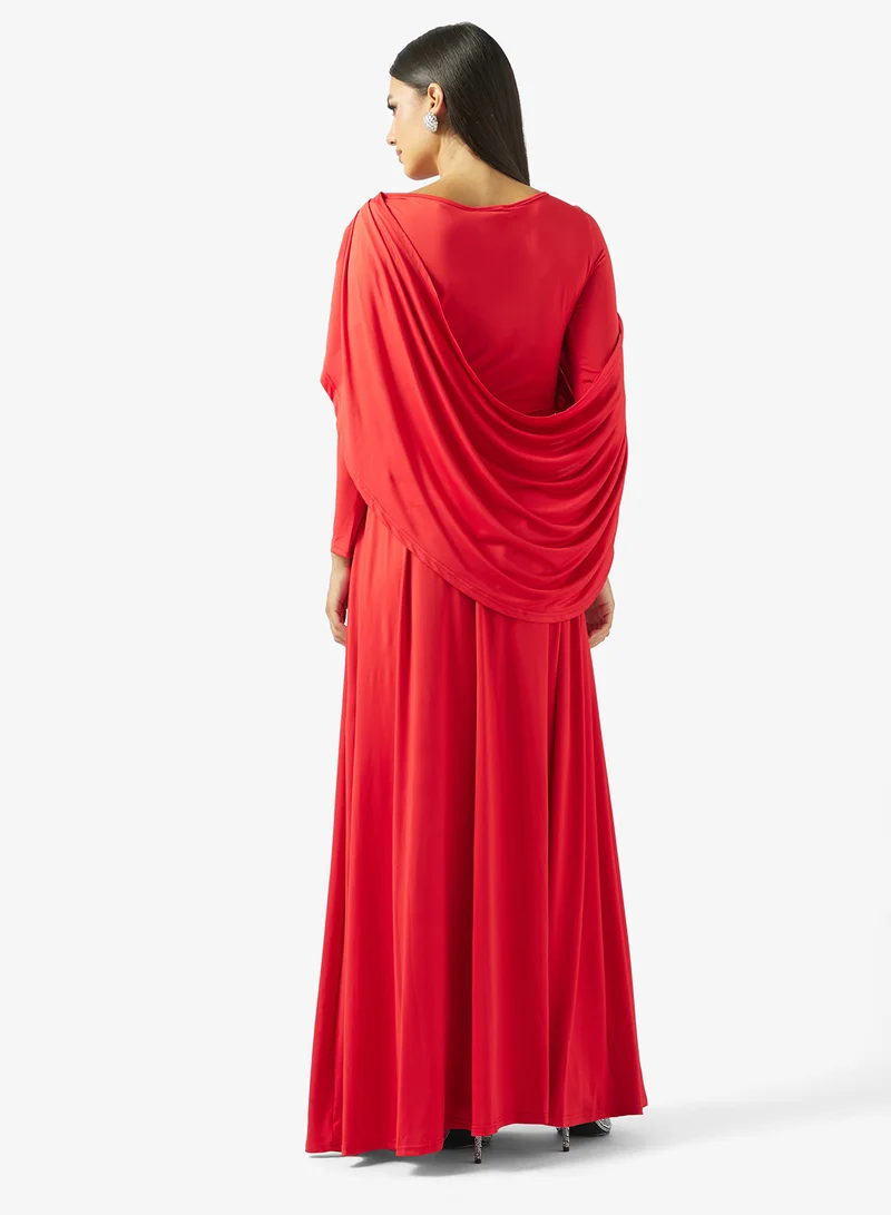 خزانة Draped A-line Dress